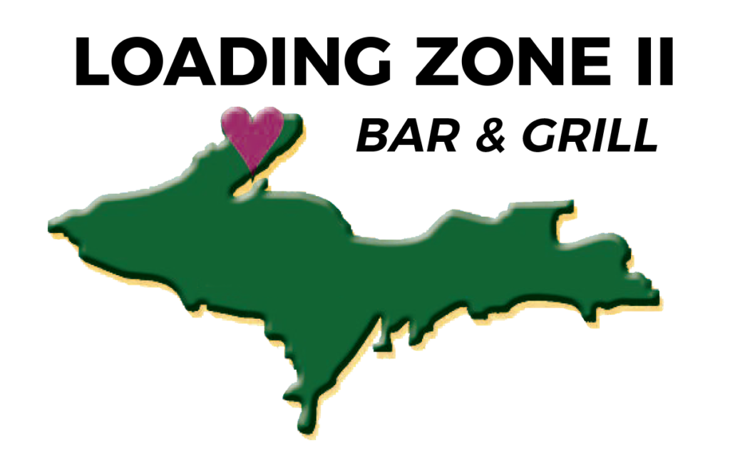 Loading Zone II Logo with heart over location in map of Upper Peninsula