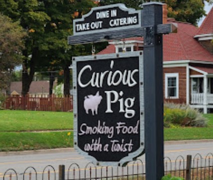 Curious Pig Street Sign