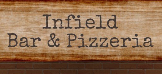 Infield Bar & Pizzeria website logo.