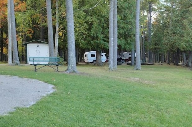 Veterans Park Campground in Powers, Michigan.