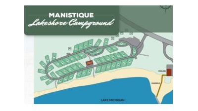 Manisitique Lakeshore Campground map